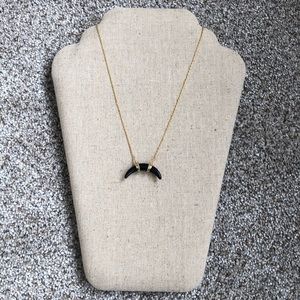 Stella & Dot Black Horn Necklace